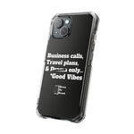 Business Calls & Travel PlansMagnetic Clear Impact Cases In Black