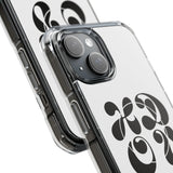 HDOV Atelier Logo Magnetic Clear Impact Cases In White