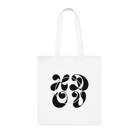 HDOV Atelier Logo Cotton Tote In White