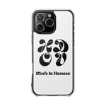 HDOV Atelier Logo Magnetic Clear Impact Cases In White