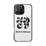 HDOV Atelier Logo Magnetic Clear Impact Cases In White