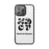 HDOV Atelier Logo Magnetic Clear Impact Cases In White