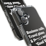 Business Calls & Travel PlansMagnetic Clear Impact Cases In Black