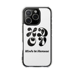 HDOV Atelier Logo Magnetic Clear Impact Cases In White