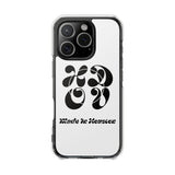 HDOV Atelier Logo Magnetic Clear Impact Cases In White
