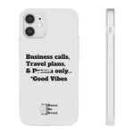 Business Calls, Travel Plans, & Drama Only Phone Case Clear