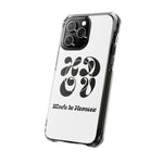 HDOV Atelier Logo Magnetic Clear Impact Cases In White