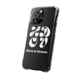 HDOV Atelier Logo Magnetic Clear Impact Cases In Black
