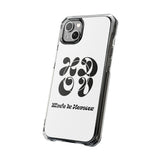 HDOV Atelier Logo Magnetic Clear Impact Cases In White