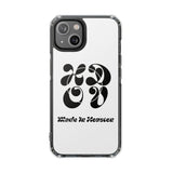 HDOV Atelier Logo Magnetic Clear Impact Cases In White