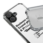 Business Calls & Travel Plans Magnetic Clear Impact Cases In White