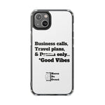 Business Calls & Travel Plans Magnetic Clear Impact Cases In White