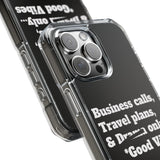 Business Calls & Travel PlansMagnetic Clear Impact Cases In Black