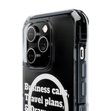 *Clear * Business Calls & Travel PlansMagnetic Clear Impact Case