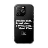 Business Calls & Travel PlansMagnetic Clear Impact Cases In Black