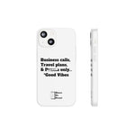 Business Calls, Travel Plans, & Drama Only Phone Case Clear