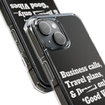 Business Calls & Travel PlansMagnetic Clear Impact Cases In Black