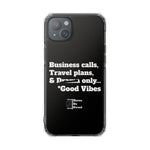 Business Calls & Travel PlansMagnetic Clear Impact Cases In Black