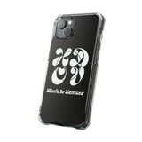 HDOV Atelier Logo Magnetic Clear Impact Cases In Black