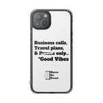 Business Calls & Travel Plans Magnetic Clear Impact Cases In White