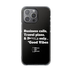 Business Calls & Travel PlansMagnetic Clear Impact Cases In Black