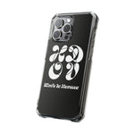 HDOV Atelier Logo Magnetic Clear Impact Cases In Black
