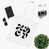HDOV Atelier Logo Cotton Tote In White