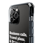 Business Calls & Travel PlansMagnetic Clear Impact Cases In Black