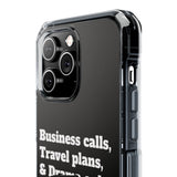Business Calls & Travel PlansMagnetic Clear Impact Cases In Black