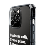 Business Calls & Travel PlansMagnetic Clear Impact Cases In Black