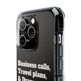 Business Calls & Travel PlansMagnetic Clear Impact Cases In Black