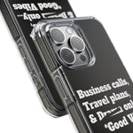 Business Calls & Travel PlansMagnetic Clear Impact Cases In Black