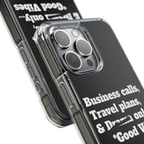 Business Calls & Travel PlansMagnetic Clear Impact Cases In Black