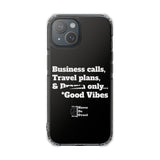 Business Calls & Travel PlansMagnetic Clear Impact Cases In Black