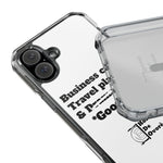 Business Calls & Travel Plans Magnetic Clear Impact Cases In White