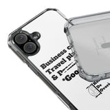 Business Calls & Travel Plans Magnetic Clear Impact Cases In White