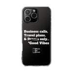 Business Calls & Travel PlansMagnetic Clear Impact Cases In Black