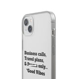 Business Calls, Travel Plans, & Drama Only Phone Case Clear