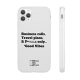 Business Calls, Travel Plans, & Drama Only Phone Case Clear