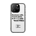 Business Calls & Travel Plans Magnetic Clear Impact Cases In White