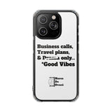 Business Calls & Travel Plans Magnetic Clear Impact Cases In White