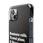 Business Calls & Travel PlansMagnetic Clear Impact Cases In Black