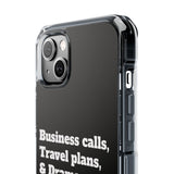 Business Calls & Travel PlansMagnetic Clear Impact Cases In Black