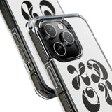 HDOV Atelier Logo Magnetic Clear Impact Cases In White