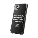 Business Calls & Travel PlansMagnetic Clear Impact Cases In Black