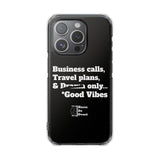 Business Calls & Travel PlansMagnetic Clear Impact Cases In Black