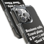 Business Calls & Travel PlansMagnetic Clear Impact Cases In Black