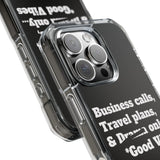 Business Calls & Travel PlansMagnetic Clear Impact Cases In Black