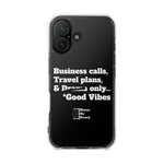 Business Calls & Travel PlansMagnetic Clear Impact Cases In Black