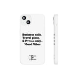 Business Calls, Travel Plans, & Drama Only Phone Case Clear